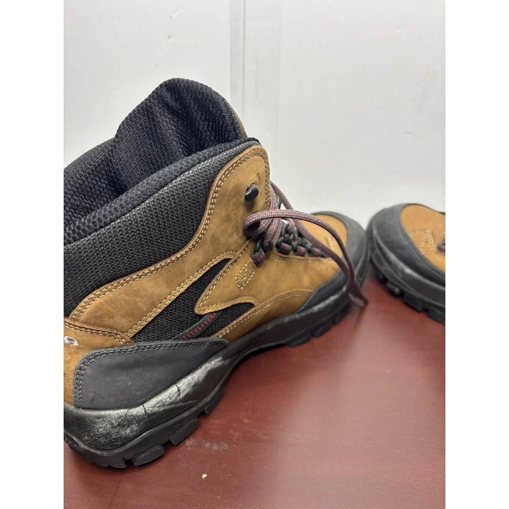 Lowa Gore-Tex Hiking Boots Mens 10 Brown Black Waterproof Mid Top Slovakia Made